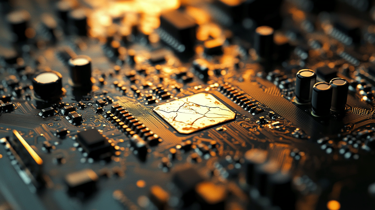 Circuit board with damaged component